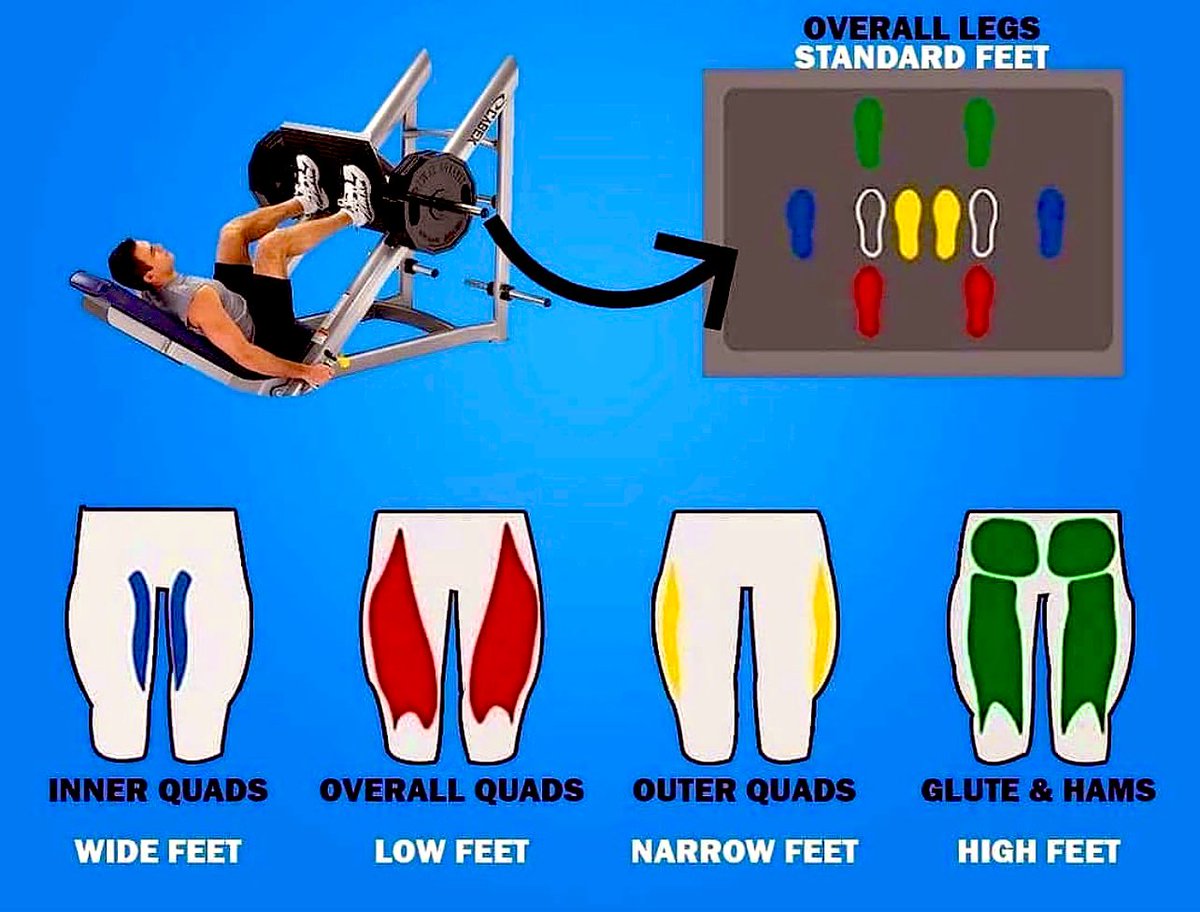 TheFitistan's tweet photo. Feet Placement for Leg Press 
#ExerciseTip
#JoinFitBharatArmy #AtomicFit https://t.co/SbTmif8xai