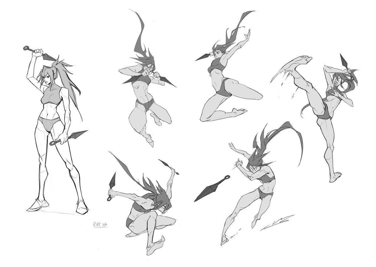 RooDraws's tweet photo. Homework for @TB_Choi12 class so far! Learning a lot and can’t wait for next lesson! :> https://t.co/4KQIymJx0M