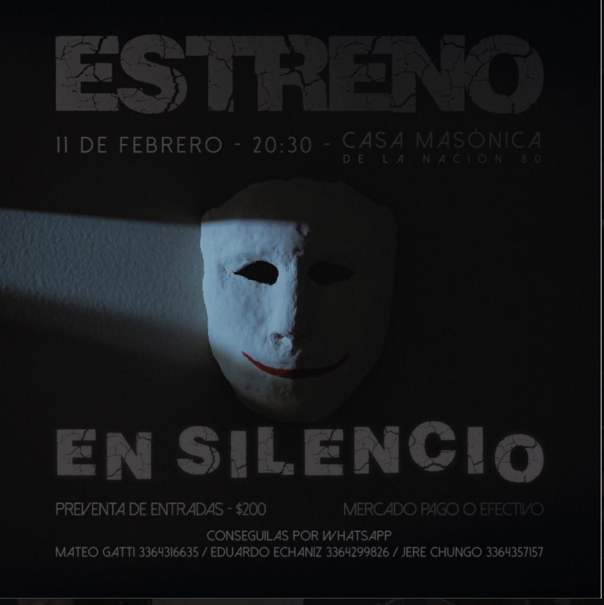 mateogatti07's tweet photo. Entradas disponibles para el estreno de mi corto ❤️ https://t.co/oSTQ2Yh64n