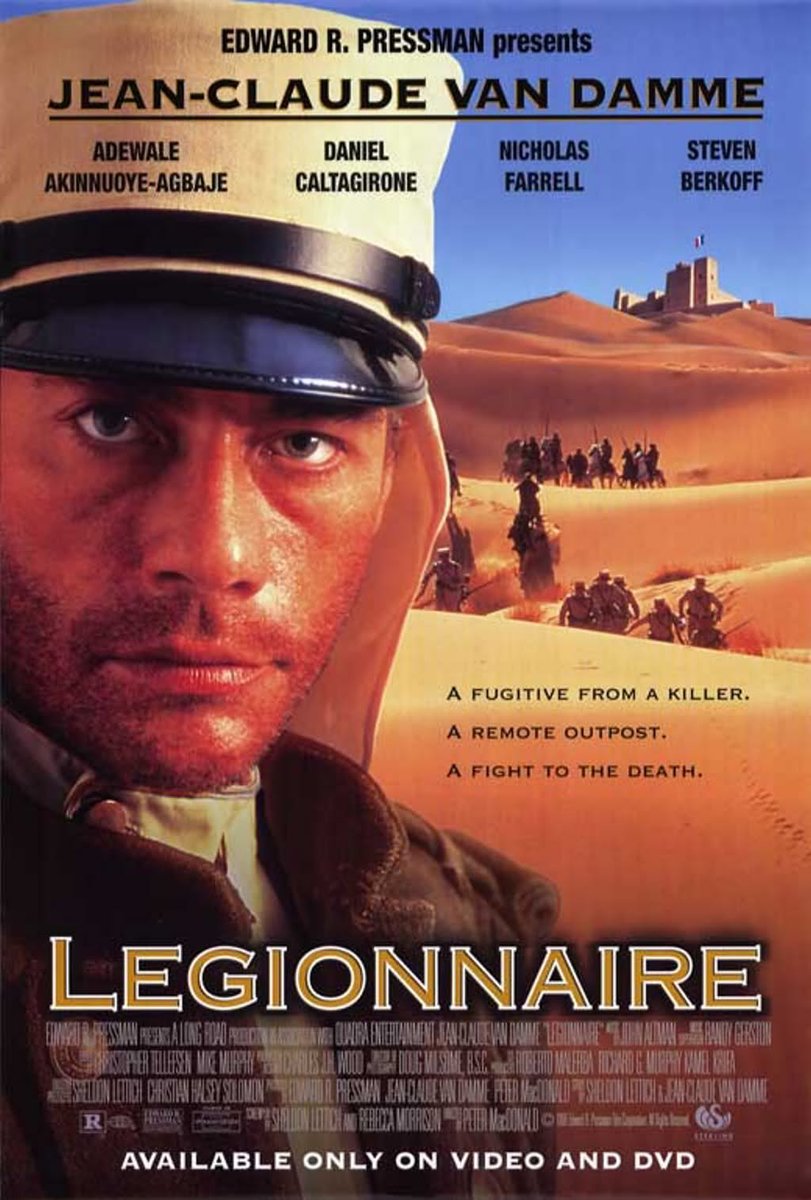 Legionnaire (1998) is a pulp action classic following a boxer who is forced to enlist in the legendary French Foreign Legion after accidentally killing a mobster in a rigged fight.