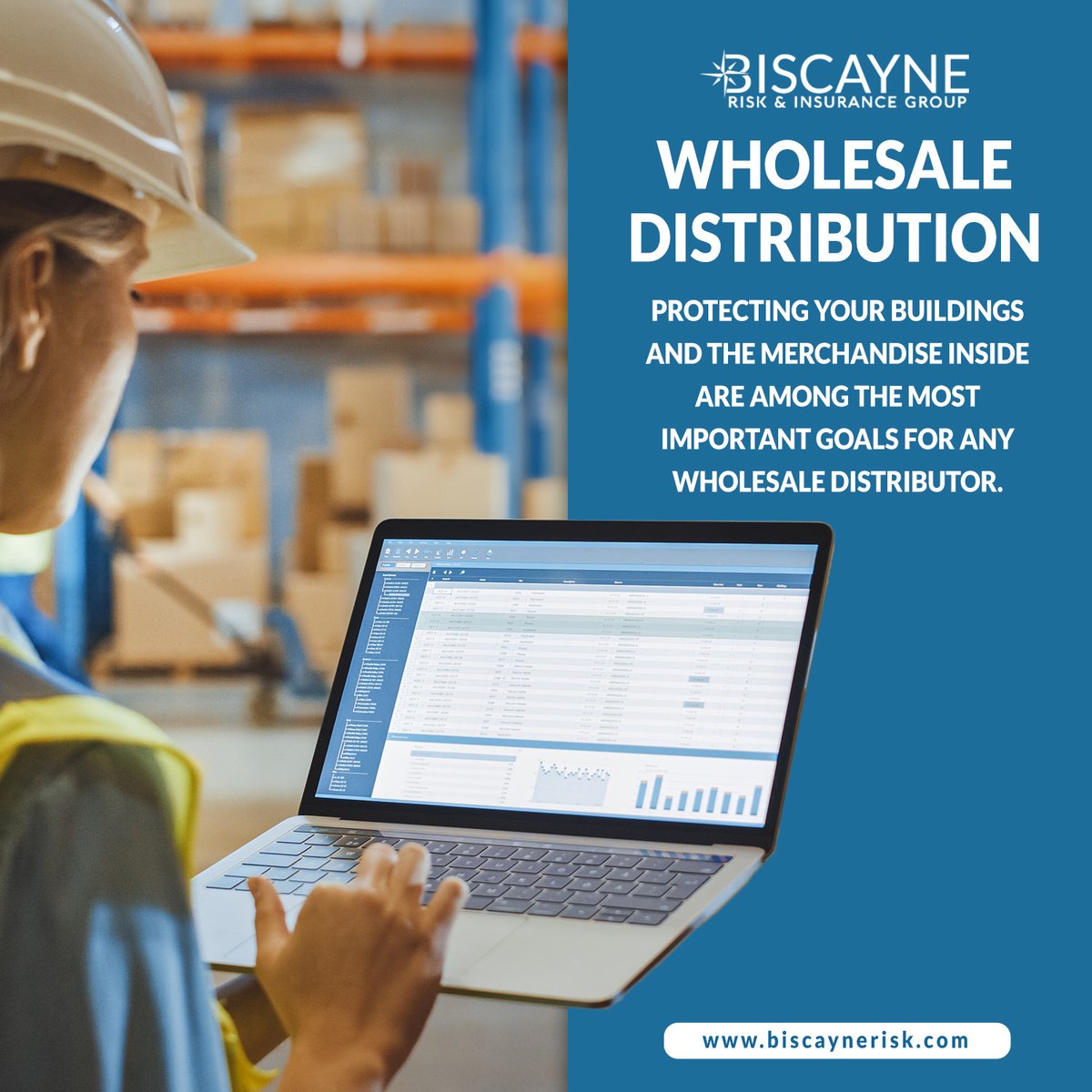BiscayneRisk's tweet photo. Fire, flood and damaging storms can harm your products and warehouse. Thieves can target your inventory and damage property just trying to get to it. And every part of your supply chain can impact your ability to pay bills and payroll.
#Wholesale #WholesaleDistribution #Insurance https://t.co/bPTGlxZXQp