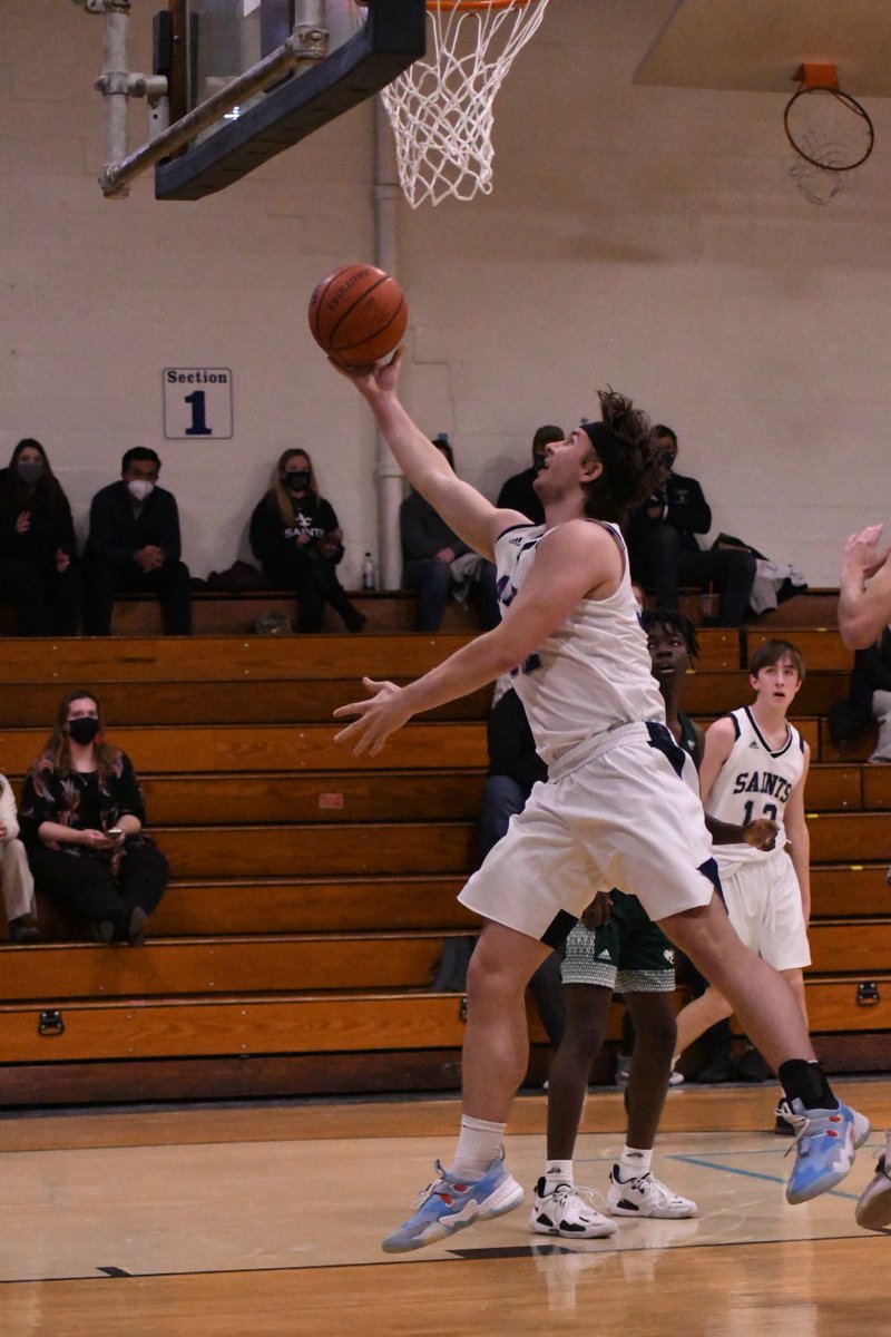 Boys varsity basketball finish the night off with a win! STA 50 Raymond 39. #saintspride #stalux #luxintenebris