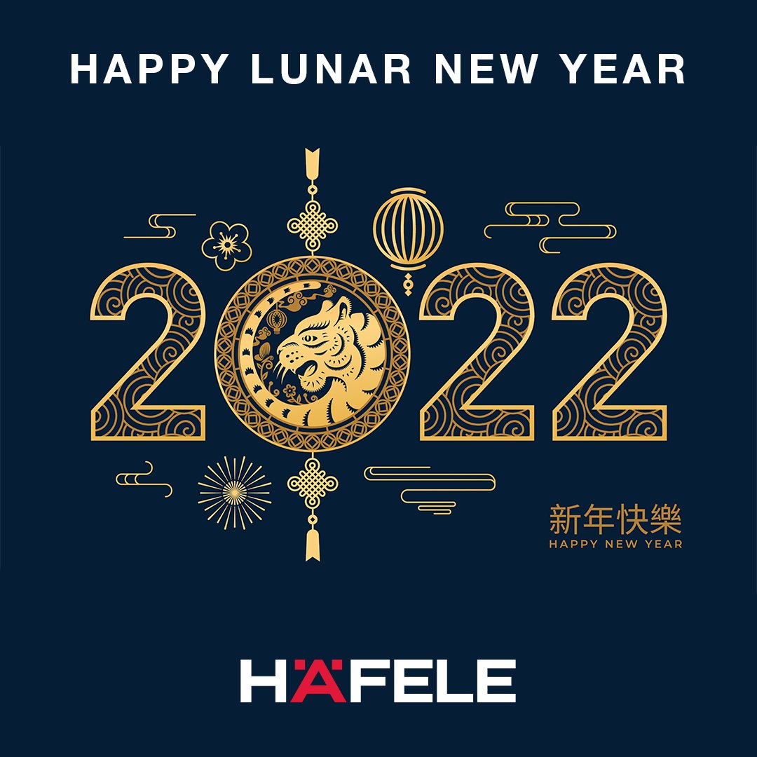 Welcome 2022 Year of the Water Tiger! An opportunity to make bold choices, be patient, trust your instincts and be open to change. Häfele Australia wishes everyone a successful and prosperous Lunar New Year. Let the celebrations begin!

#HafeleAustralia