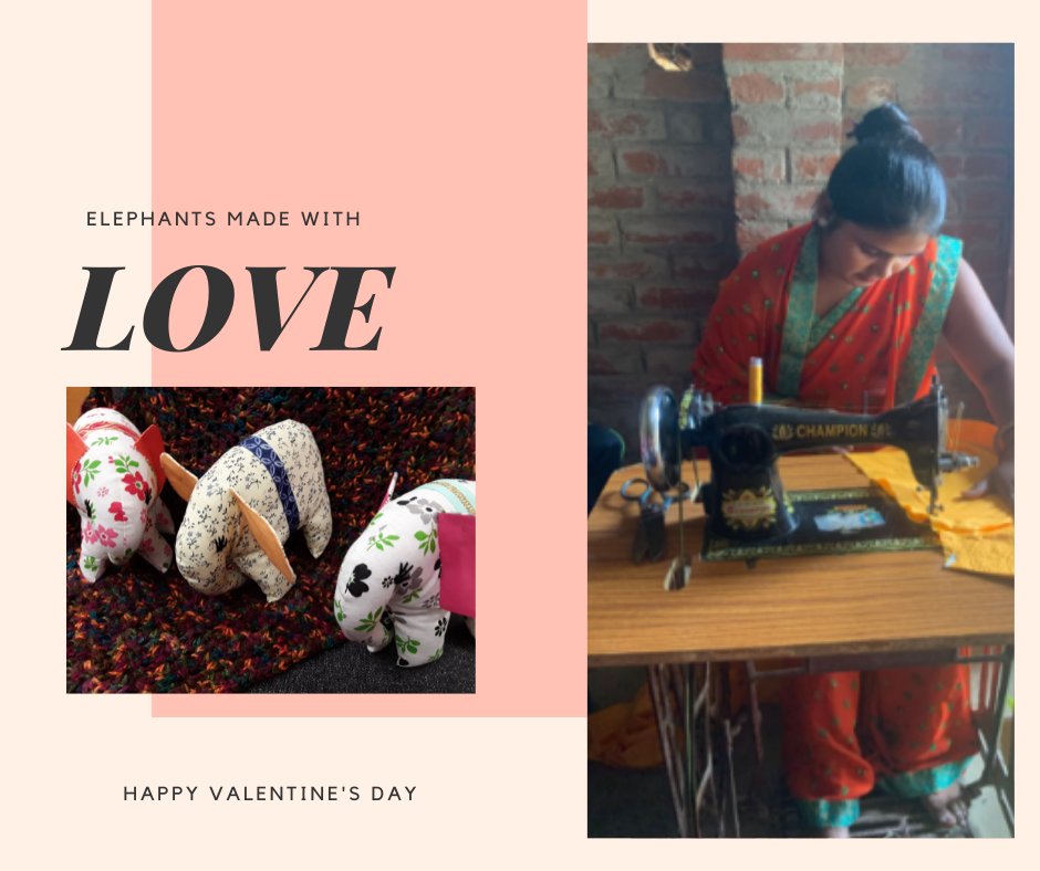 HelpsNetwork's tweet image. Our elephants are handmade with love and care. Each one has personality and reflects the style and choice of the tailor. All proceeds go to support the five tailoring schools in India, helping women learn a trade to support their families: bit.ly/3gdqA6h
#elephant #hope