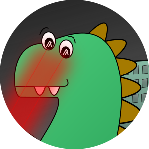 PadreAlgo's tweet photo. @AlgoSprites 👀nope.
🦖#AlGodzilla is never in fear -- has laser eyes. https://t.co/dJArB7iONS