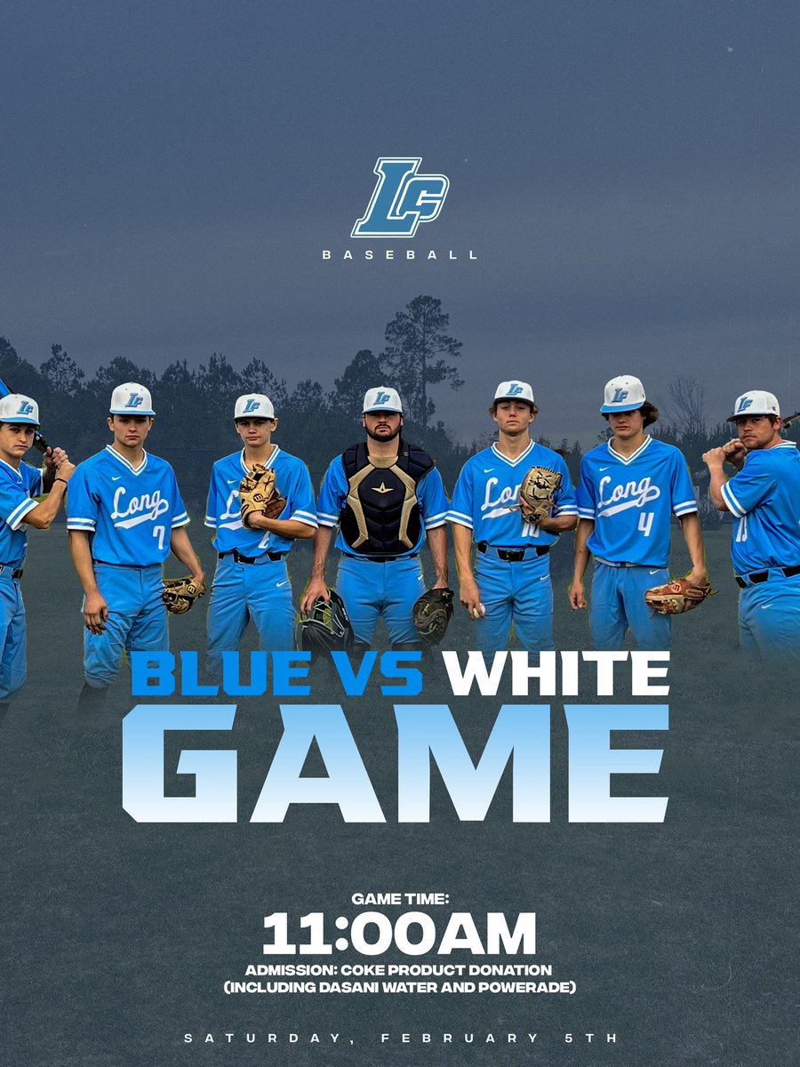 BLUE and WHITE game this Saturday. Come check us out #RunItBack