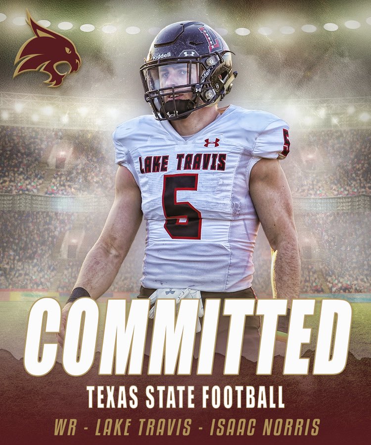 COMMITTED!! Ready to work💪🏼 #EatEmUp <a href="/JakeSpavital/">Jake Spavital</a> @CoachB_Abraham <a href="/LT_FBRecruiting/">Lake Travis FB Recruiting</a> <a href="/CoachHankCarter/">Hank Carter</a> <a href="/TommyMangino/">Tommy Mangino</a>