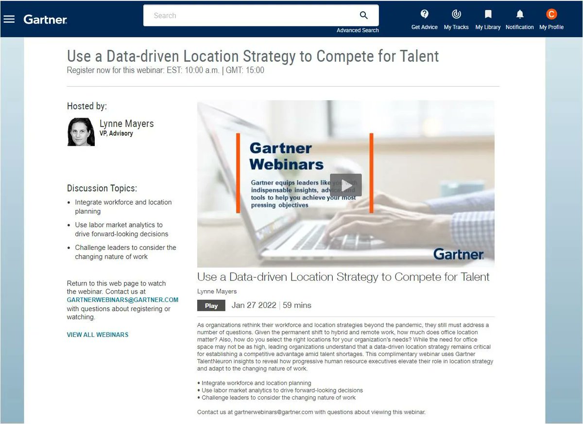 ccadriaan's tweet image. Complimentary Use a Data-driven Location Strategy to Compete for Talent webinar uses Gartner TalentNeuron insights to reveal...

Link: buff.ly/3ITKBLl

#Gartner #Talent #TalentNeuron #Data #Location #Strategy #Hiring #HR #CIO #CTO #Research #Insights