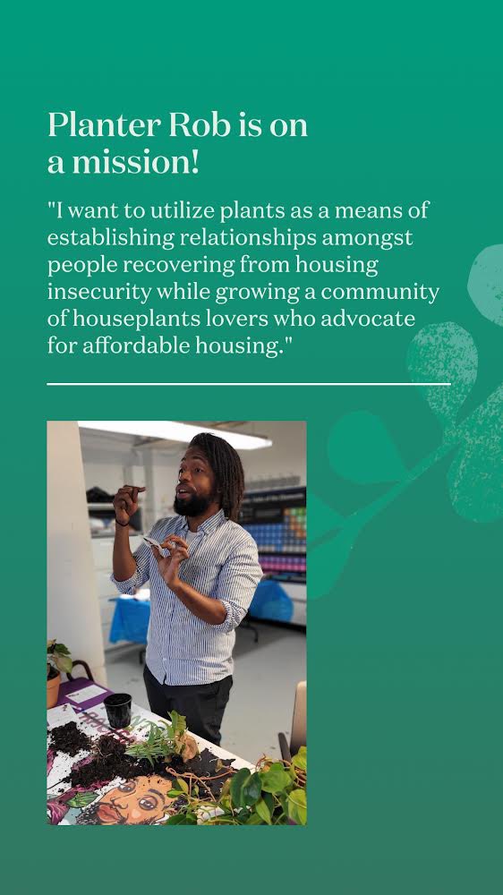 PlanterRob's tweet photo. Please join me and @TheSill tomorrow on IG LIVE to hear more about how I want to create a plant community of affordable housing advocates! 🪴💚🏡 https://t.co/ZQs0fDL8e2