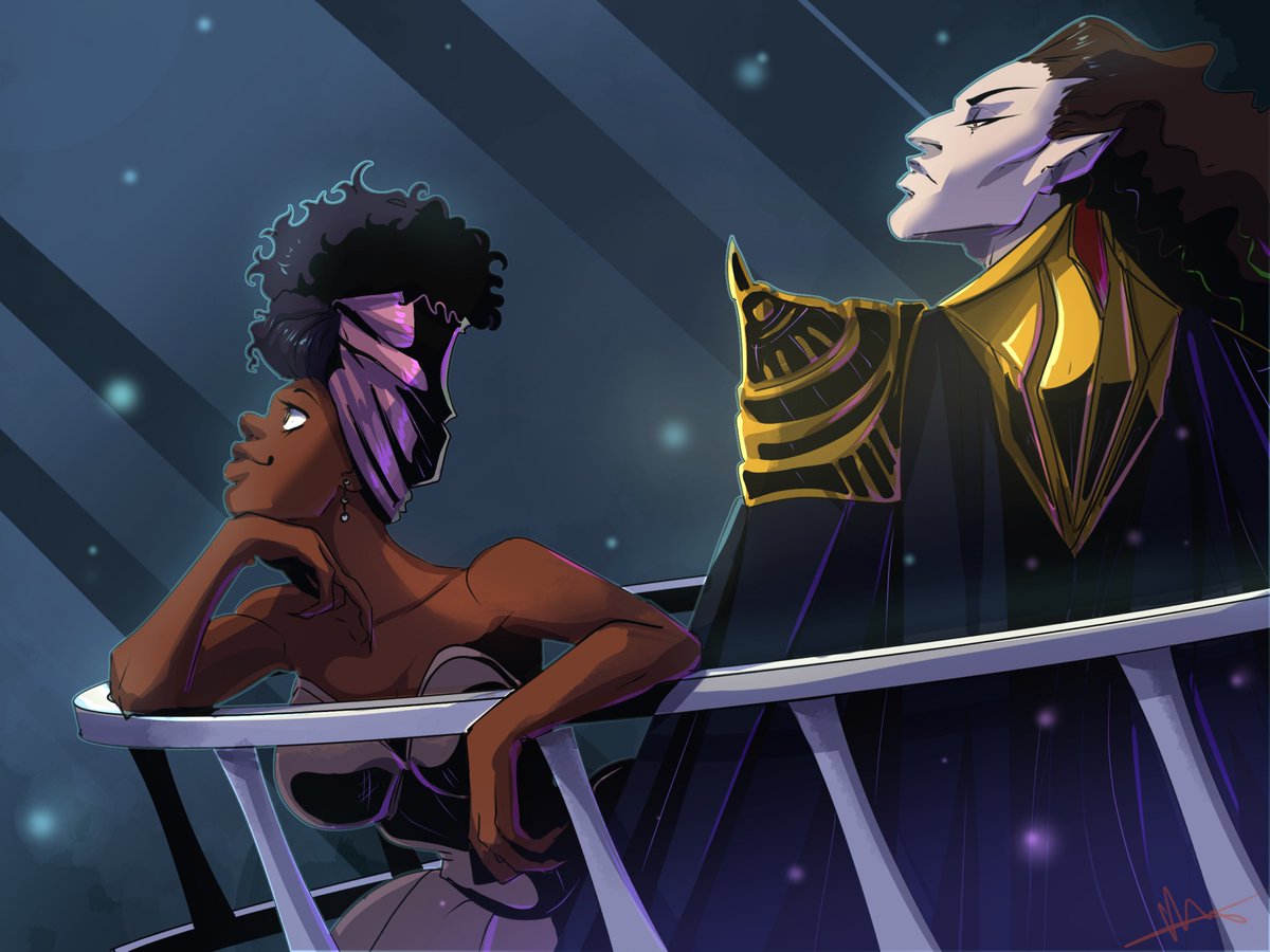 LLouarts's tweet photo. I think im about to be committed to this story lol. MAJIC. Just a fun visual series Ill post random images from time to time. #vampires #blerd #OC #characterdesign https://t.co/zI5zmOxz57