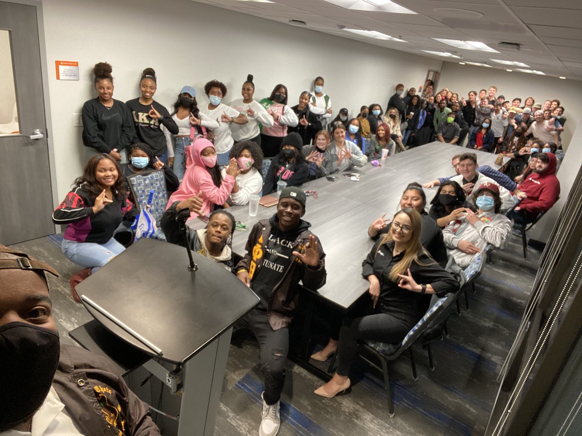 SHSUIOTAS's tweet photo. Thank you to everyone who came out to our event tonight! Special shout out to our panelist @eta_knights @zb_gammas @ThetaEpAKAs @ThetaMuAlphas @SHSUPanhellenic @SHSU_DELTS https://t.co/VKRtGkzqLc