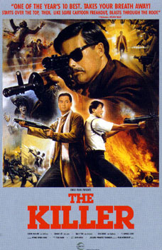 The Killer (1989) is the godfather of Hong Kong action movies, following a kind-hearted hitman and the dogged detective hunting him. Extremely influential.