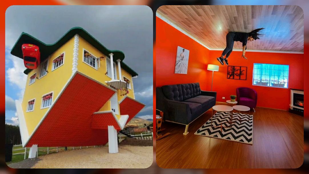 ivenex0317's tweet photo. Así luce La Casa Loca de Guatavita
Esta casa al revés ubicada en Bogotá, Colombia, se ha convertido en una exitosa atracción turística. 
#abrohilo https://t.co/FGFxJWSurA