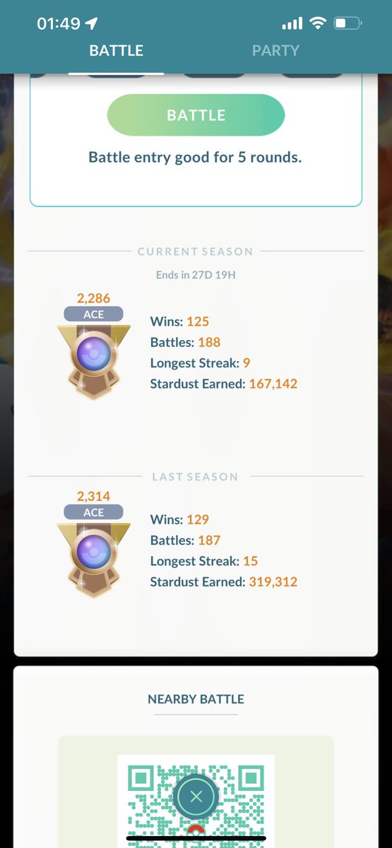 garyoak620's tweet photo. Similar win rate from Last Season Ace scrub! 🥳💪 https://t.co/M2ZVWsB0R1