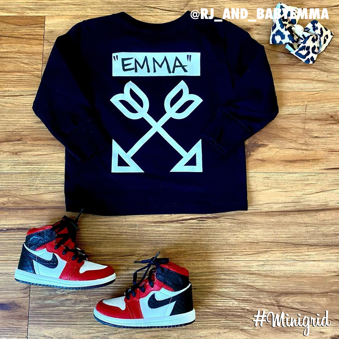 minigrid's tweet photo. Today's top #minigrid is by @rj_and_babyemma.
▫️ #ArrowsAndTulips #Tee 
▫️ #Gapkids #Jacket
▫️ #Nike #Pants &amp; #Socks 
▫️ #Jordan1 #TieDye #Toddler https://t.co/kSbR93Tssj