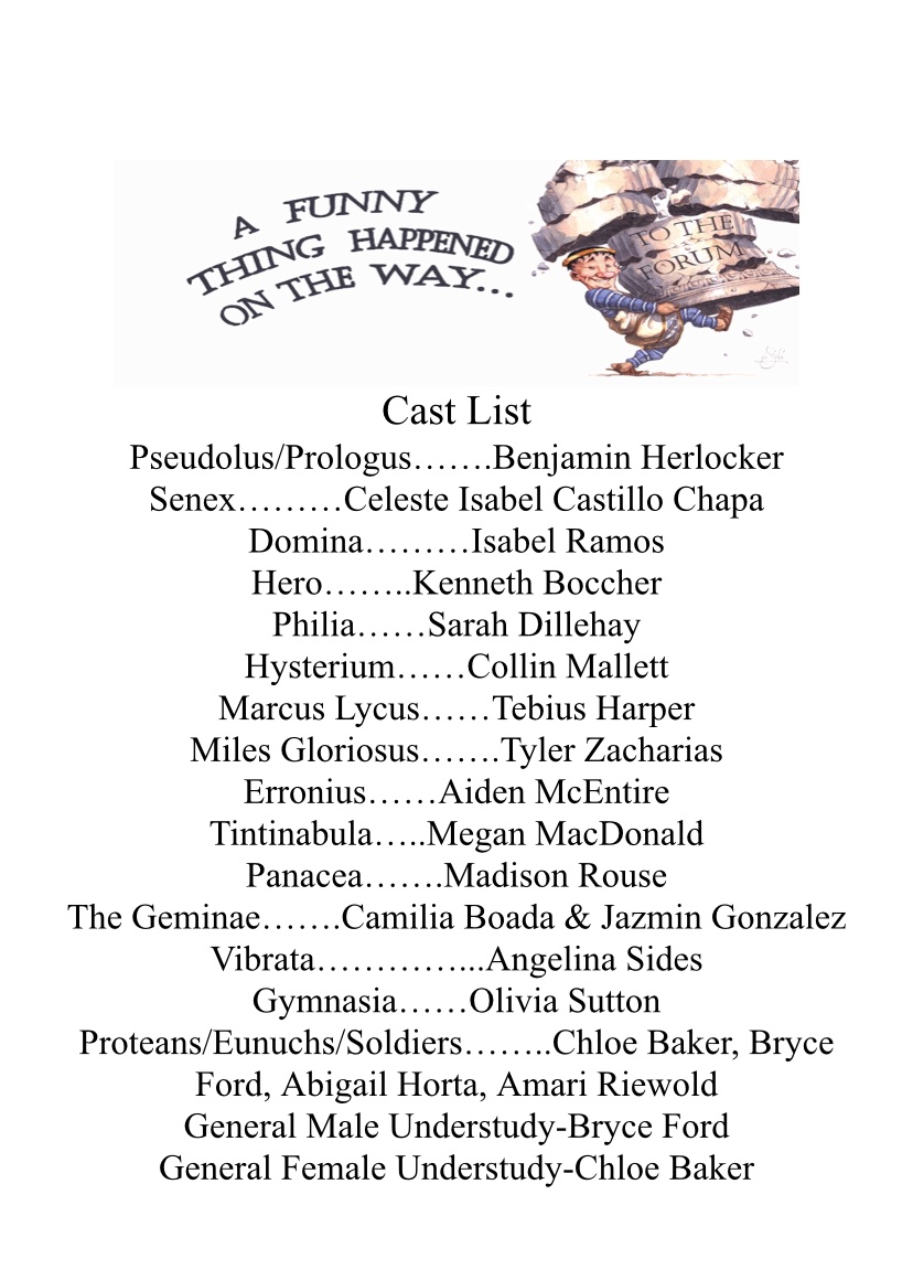 BoccherAustin's tweet photo. Cast of 

“A Funny Thing Happened On The Way To The Forum”

@ Wesley Chapel High School

Show Dates:
February 25th @ 7:30pm
February 26th @ 7:30pm
February 27th @ 2:30pm

Get your Tickets ⬇️ (also in bio) 
https://t.co/HRtBNc7cpx https://t.co/D5NiUKoa8U