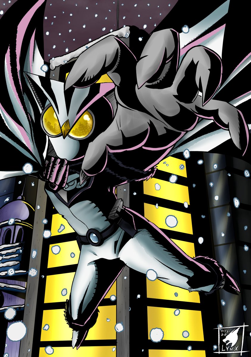 LynxCommissions's tweet photo. Commissioned by my friend @Uncommon_Rider 
It's his new OC, Arctic Owl! Fun one to draw! 
Uploading smaller versions alongside the main ones cuz last time I uploaded solid black, Twitter messed it creating gray splats fsr, but he got the full res ones. https://t.co/EggXXmx0qP