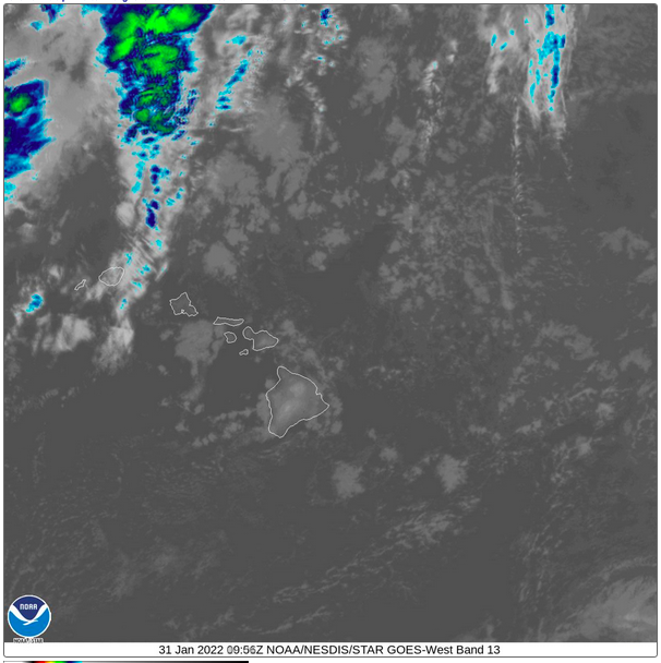 STATE OF HAWAII LIVE NOAA RADAR &amp; SATELLITE INFRARED LOOP
MONDAY, JANUARY 31ST ssd.noaa.gov/goes/west/hi/f… #maui #hawaii #hawaiiweather #mauicounty #surf #kitesurfing #surffoiling #windsurfing #kiteboarding #foilsurf #surfing #hydrofoiling #oahu #kauai #bigisland #niihau