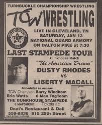 On this episode we discuss the history of Dusty Rhodes's TCW which ran from 2000 to 2003.
Website: bit.ly/3uc5w8x
Spotify: spoti.fi/3rZhIXu
Apple Podcasts: apple.co/3ALS5xj
Google Podcasts: bit.ly/3g9yT3b
