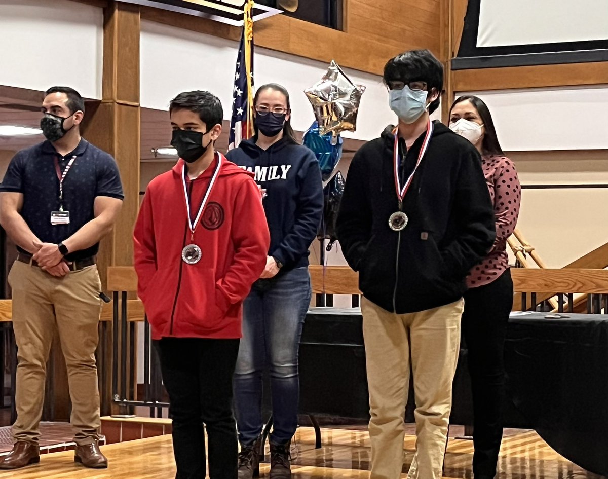 DannyBustos14's tweet photo. YISD District Science Fair awards Ceremony. The Rebellion’s very own Aiden takes first place in the Systems Software category!!! One student, one family, one achievement at a time!!! #TheDistrict #ForTheValley @TheRebellion_DM @YMRebels https://t.co/2ozPpEWb6C