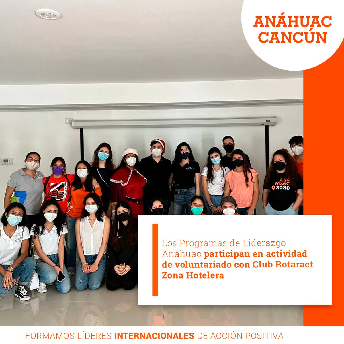 Los Programas de Liderazgo Anáhuac participan en actividad de voluntariado con Club Rotaract Zona Hotelera.

🗞️ Conoce todos los detalles bit.ly/3s6OANT
