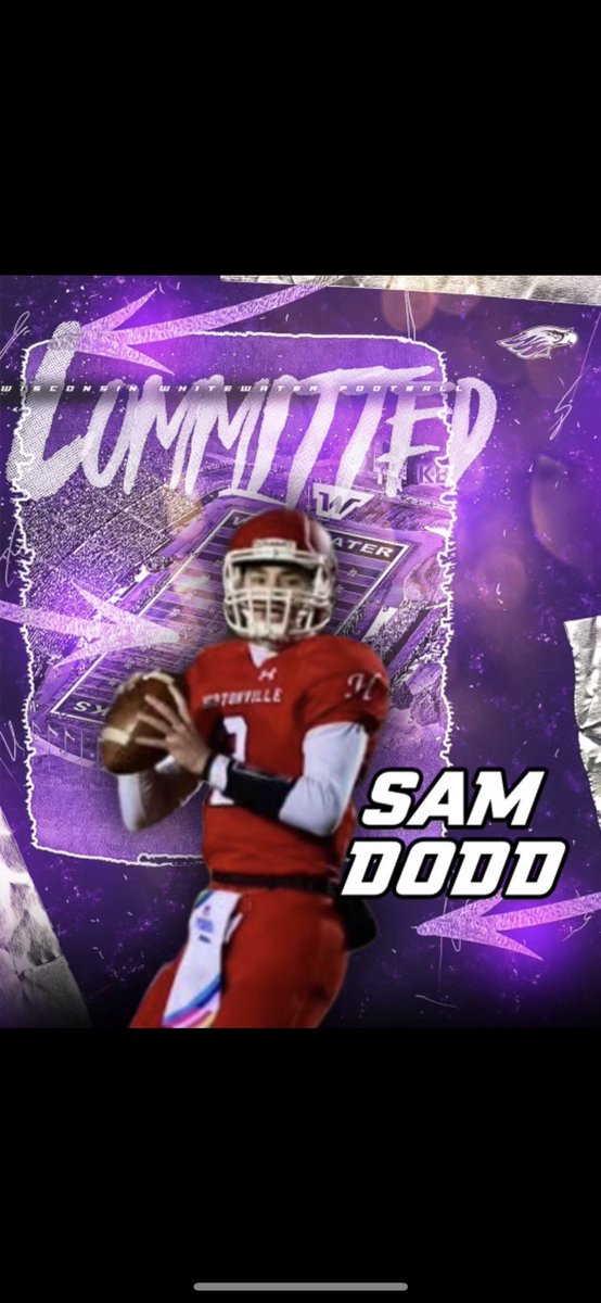 sammododd14's tweet image. Very excited to announce my commitment to UW-Whitewater! Thank you @PeteyBananas and @Coach_Bullis for the opportunity to continue my academic and athletic career!! #PoundTheRock