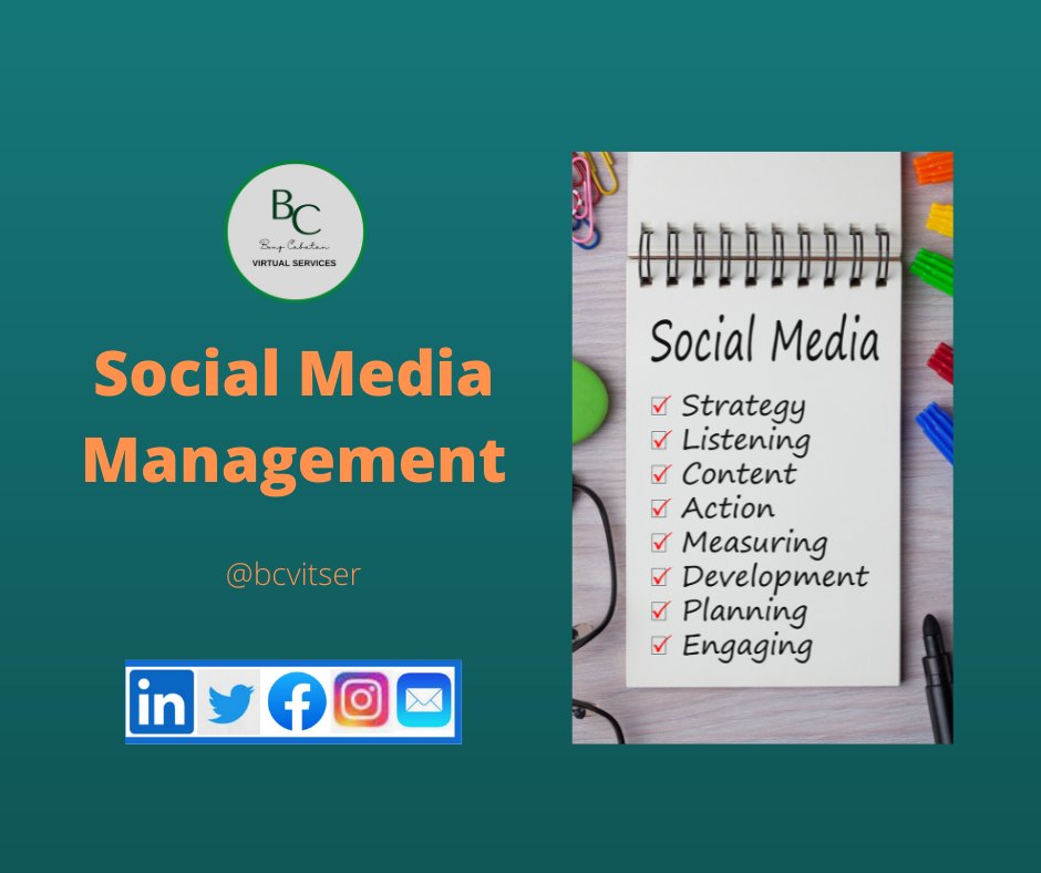 PabloCabatan's tweet photo. Social media is a very important weapon in your marketing plan. Itโs where many of your potential customers are going to notice and engage with you.
If you donโt have someone to handle social media accounts why not outsource it to a VA? โ
#VirtSer
#bcvirtualservices
#hireme https://t.co/4K3w2nMnZH