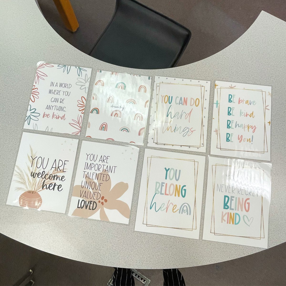 New posters to hang in the classroom. I love positive affirmations!✨