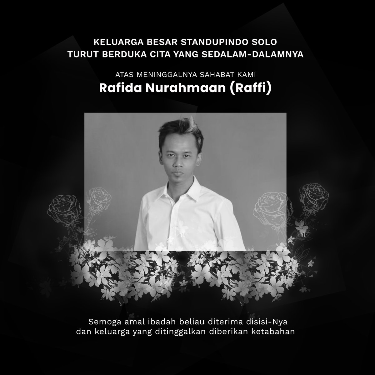 Kabar duka datang pagi tadi, kami kehilangan keluarga kami <a href="/RAFFIHELPUS/">ravioli espinacas</a> , seorang yang menjadi generasi pertama sejak komunitas ini didirikan. Kami mohon doa bagi keluarga supaya selalu dikuatkan.

Kami berterima kasih atas segala ilmu dan kebaikanmu.

𝙍𝙚𝙨𝙩 𝙞𝙣 𝙇𝙤𝙫𝙚 ❤
