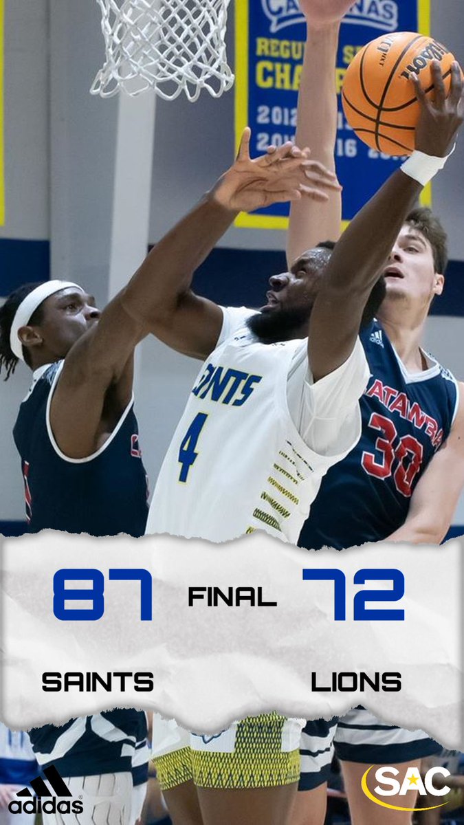 It is a FINAL from Mars Hill, your <a href="/Saints_Hoops/">Limestone MBB</a> men's basketball team earns its second win in row with a dominant performance over the Lions. 

#limestONEnation #MakeSACYours #RingThatBell