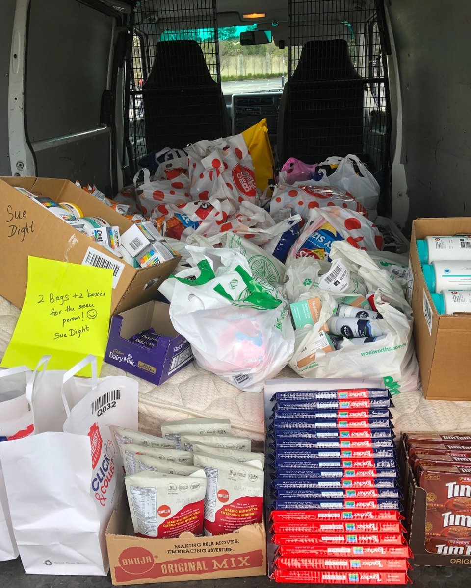 Another busy morning out shopping for crews.  We are supporting the essential #workers on our #seas - the #seafarers.  #Shipping would stop without these guys. 
In 2021 Melbourne Mission spend close to $500,000 on shopping for crews - that's a lot of clicking and collecting!