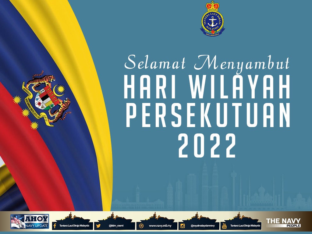 Panglima Tentera Laut dan warga #NavyPeople mengucapkan Selamat Hari Wilayah Persekutuan kepada penduduk Kuala Lumpur, Labuan dan Putrajaya.
Hari ini juga merupakan ulang tahun jubli emas Kuala Lumpur yang diisytiharkan sebagai bandar raya pada 1972.
#KeluargaMalaysia
#NavyWishes