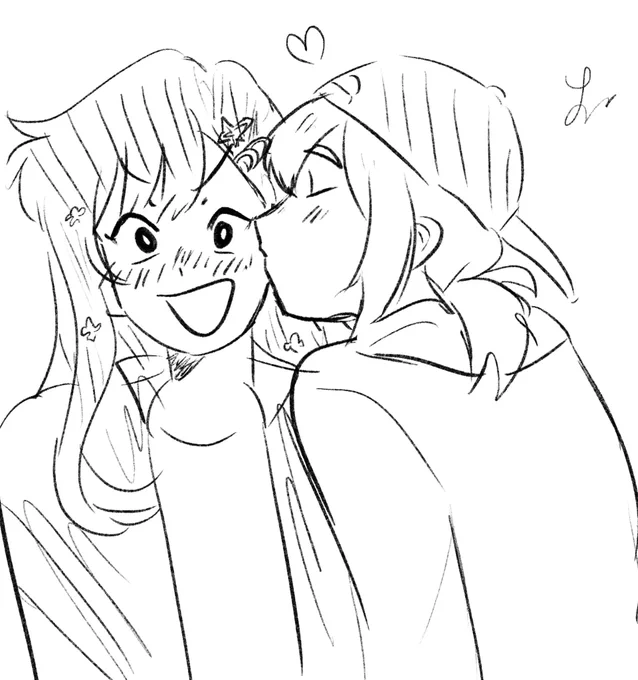 #anhane with blushy an hehe 