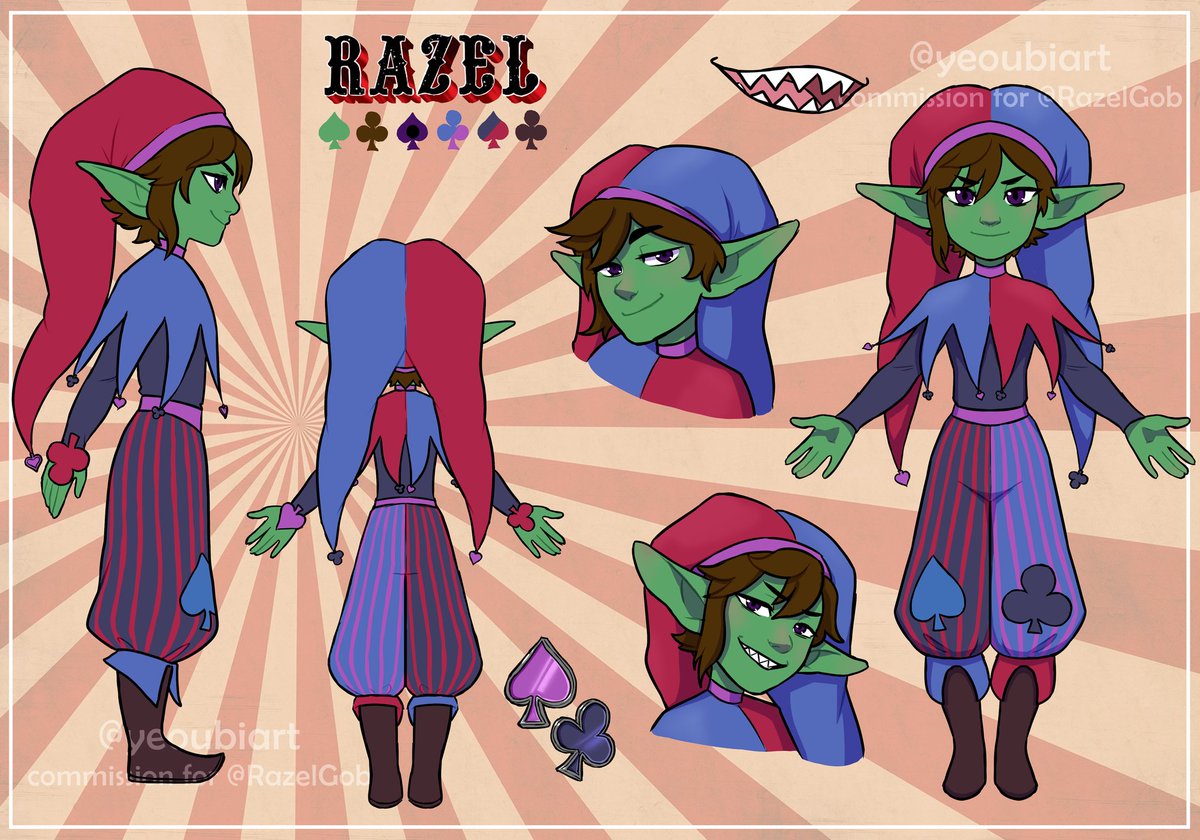 RazelGob's tweet photo. 📣Come One, Come All!📣

We are excited to present our PNGs to you all thanks to the talented @yeoubiart

We're upcoming Duo Goblin Vtubers starring my twin sister @DazelGob and me, @RazelGob! 

✨Join the circus &amp; become razeled and dazeled!✨

#ENVtuber #Vtuber #Goblin https://t.co/i6u9G8D6Sm