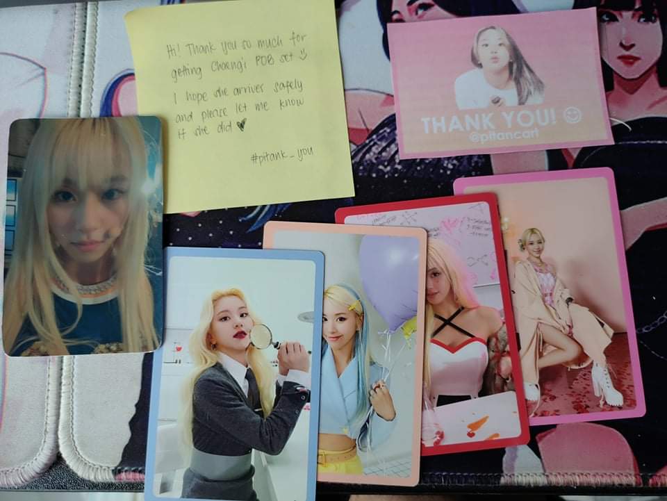 jazzsteve010's tweet photo. Chaeyoung FOL POBs have arrived safely! Kumpleto na ulit POBs ko! 🖤 #pitank_you https://t.co/YLAY4Lfy7p