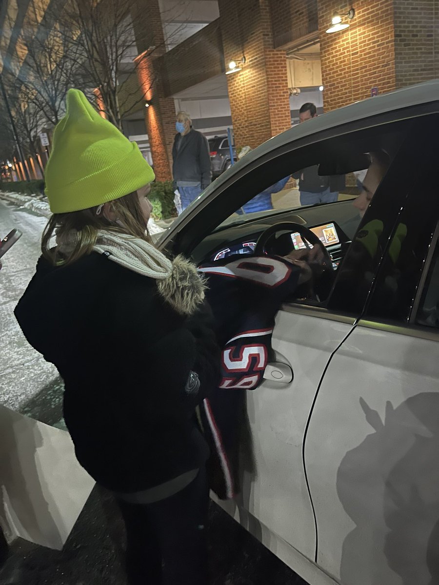 JKS0207's tweet photo. When your hockey coach promises you a package of airheads to get his jersey signed, you deliver! #cbj https://t.co/ZNksNKGqid
