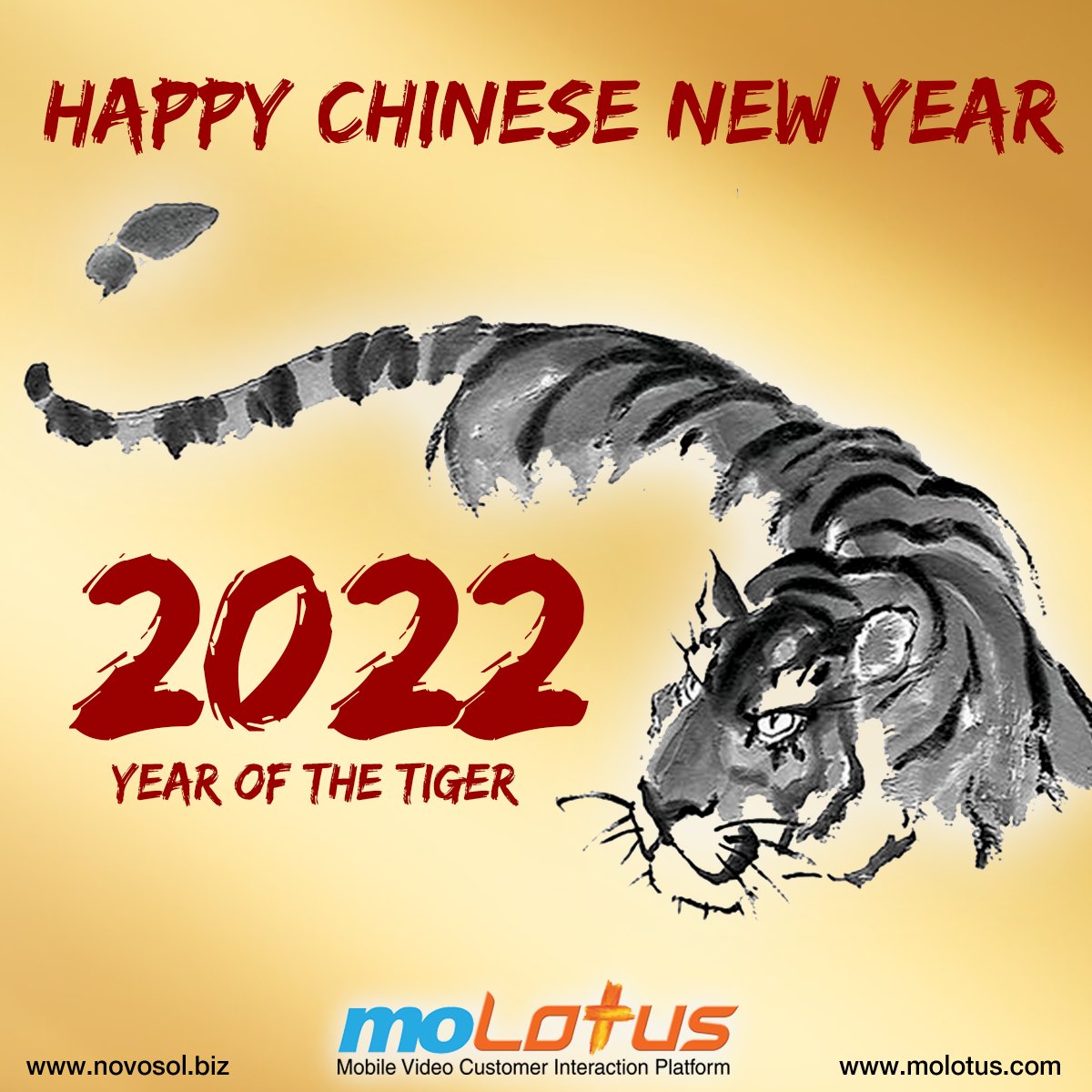 novosolbiz's tweet photo. Happy Chinese New Year 2022!   
May the year of the Tiger bring you good luck and prosperity - https://t.co/GOZzCOaHyi
#molotus #novosol #marketing #Mobileadvertising #ChineseNewYear #ChineseNewYear2022 #Celebration #LunarNewYear2022 #新年快樂 #YearOfTheTiger #YearoftheTiger2022 https://t.co/L4suICuvkG