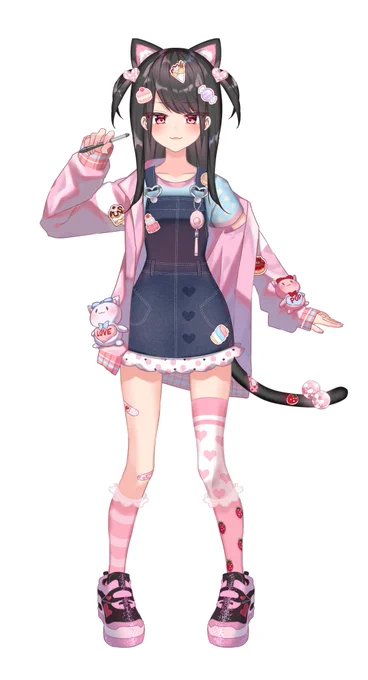live2Dモデル制作中 このメスガキちゃんを動かしていくぞ 