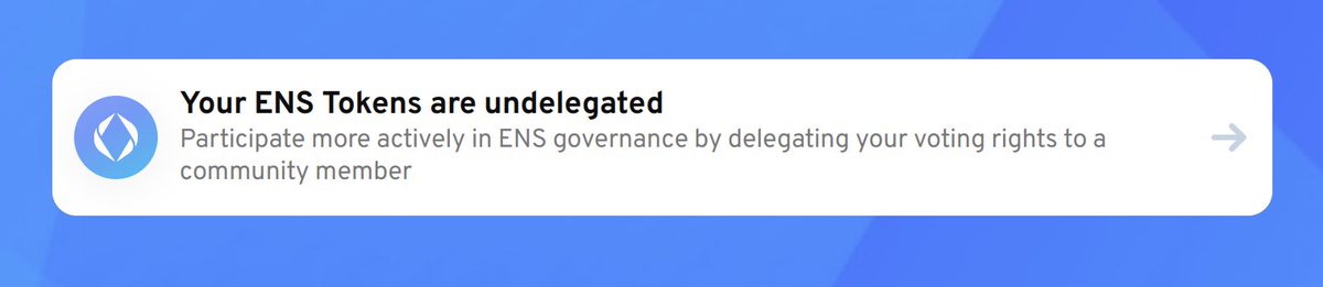 taytems's tweet image. small update to the ens manager app from last week:

if you connect your wallet you can now see if you have undelegated tokens