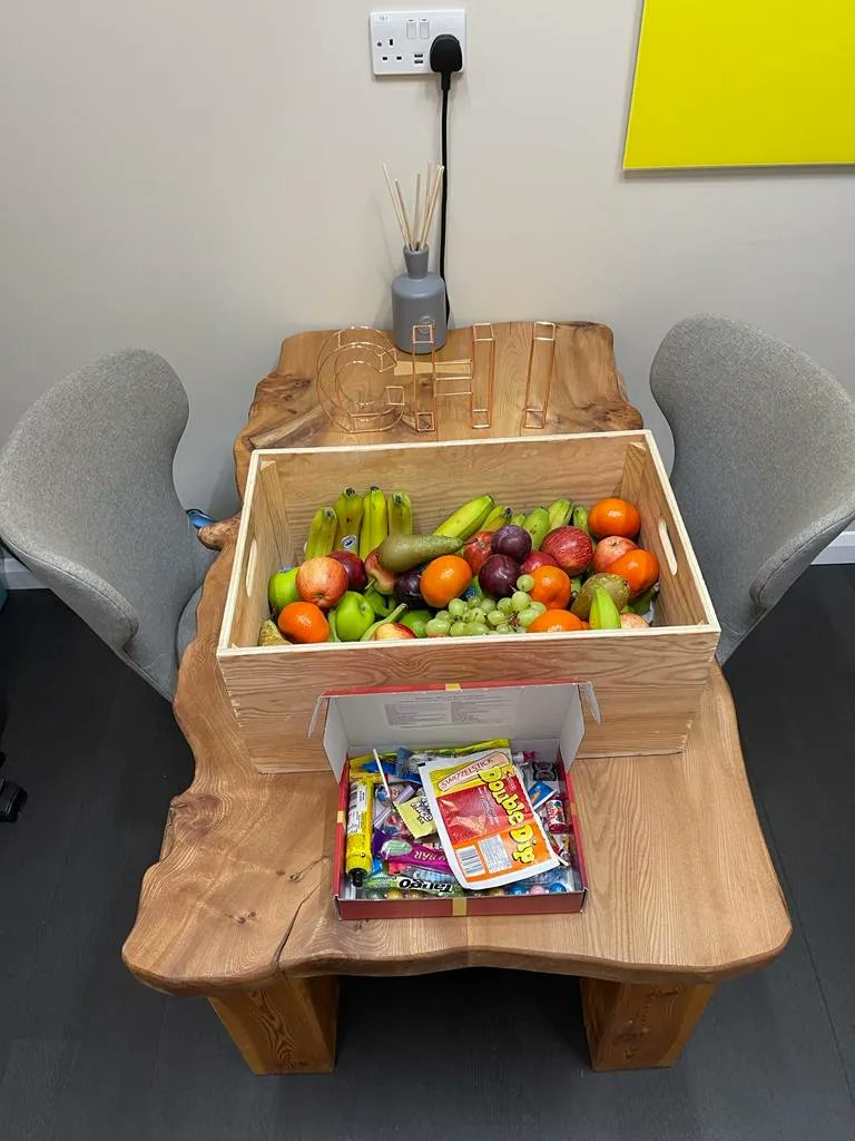 Phil Buchan - Cyberhawk - Drones (@cyberhawk_phil) on Twitter photo As Scotland moves to a hybrid system of working from the office, <a href="/theCyberhawk/">Cyberhawk™</a> has reintroduced a fruit box to our office just outside Edinburgh.
#drone #Scotland #energy #inspection #survey As Scotland moves to a hybrid system of working from the office, <a href="/theCyberhawk/">Cyberhawk™</a> has reintroduced a fruit box to our office just outside Edinburgh.
#drone #Scotland #energy #inspection #survey