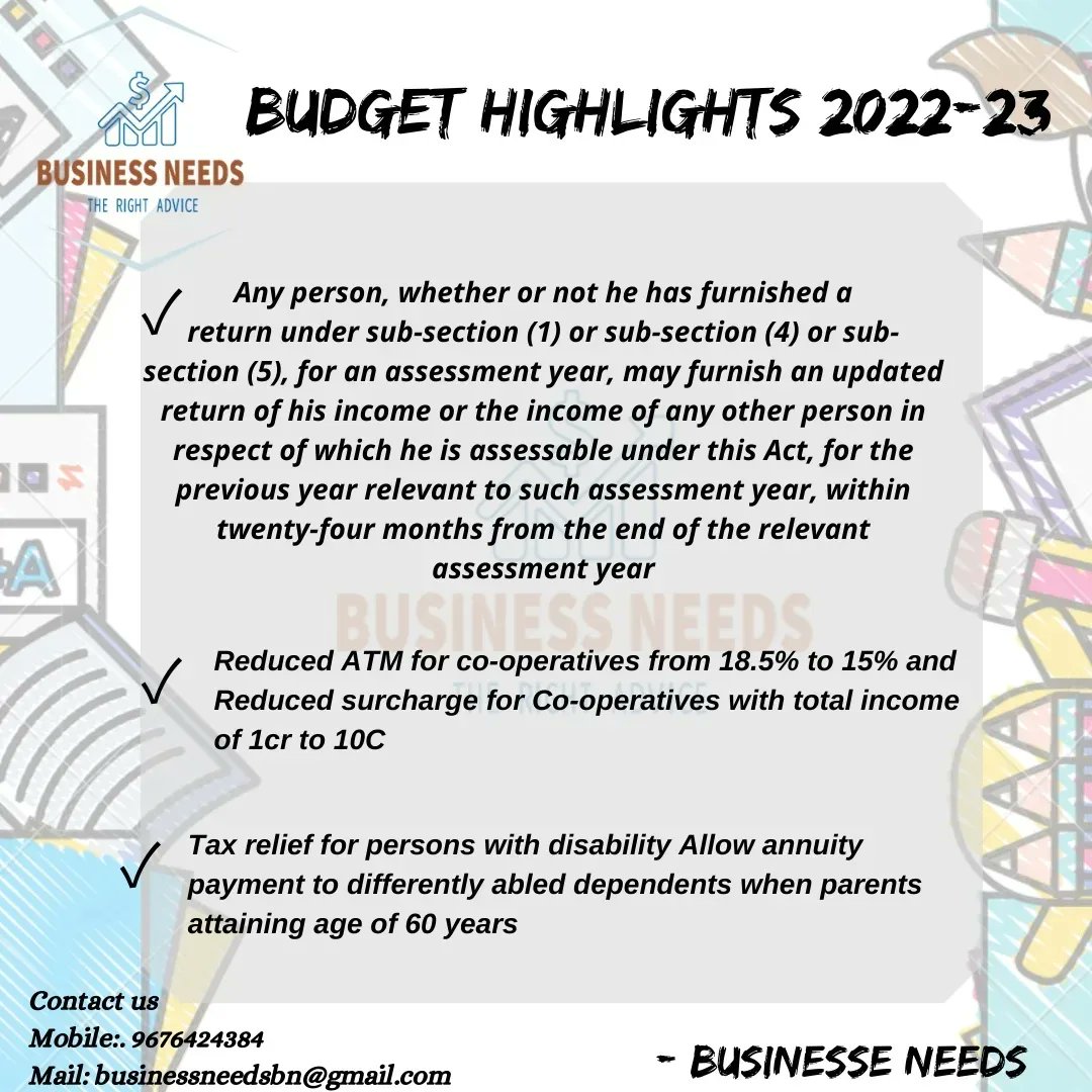 needs_business's tweet photo. Budget Highlights 2022-23 #Businessneeds #budget22 #budgethighlights2022 #budgethighlightstaxes #incometaxfiling #taxfillingservices #taxpayers https://t.co/Q0RsJ1Aoe7