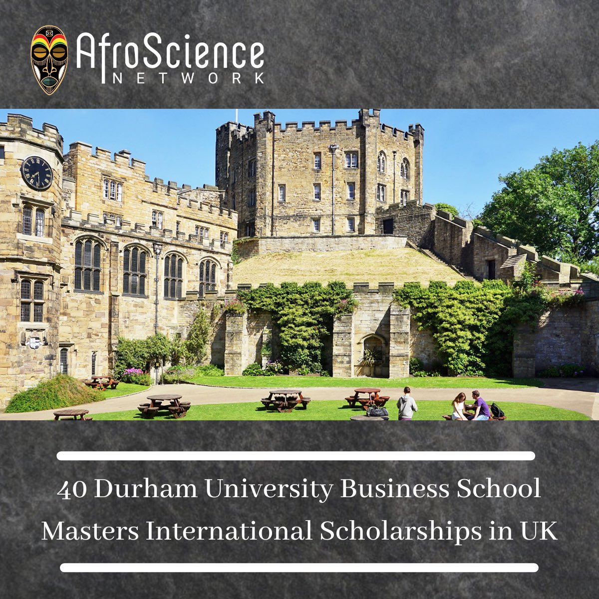 Afroscience1's tweet photo. Apply for the Business School Masters International Scholarships at Durham University Business School.

Learn more 
https://t.co/DUX2d358B9

#afroscience #science #africa #scholarshipopportunities https://t.co/QlYVZ8545p