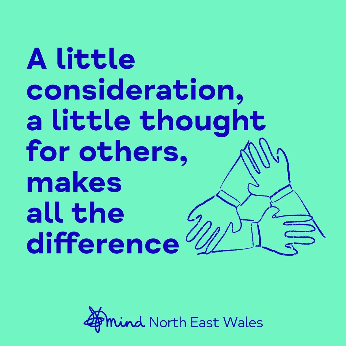 A little consideration for other's feelings makes us all happy.

Simple acts can make a big difference - like asking your friend:
"Hello, you OK?"
"Do you want to talk?"
"Shall we meet up for a coffee and catch up?"

Be there for one another. 

#mentalhealthmatters #mind #support