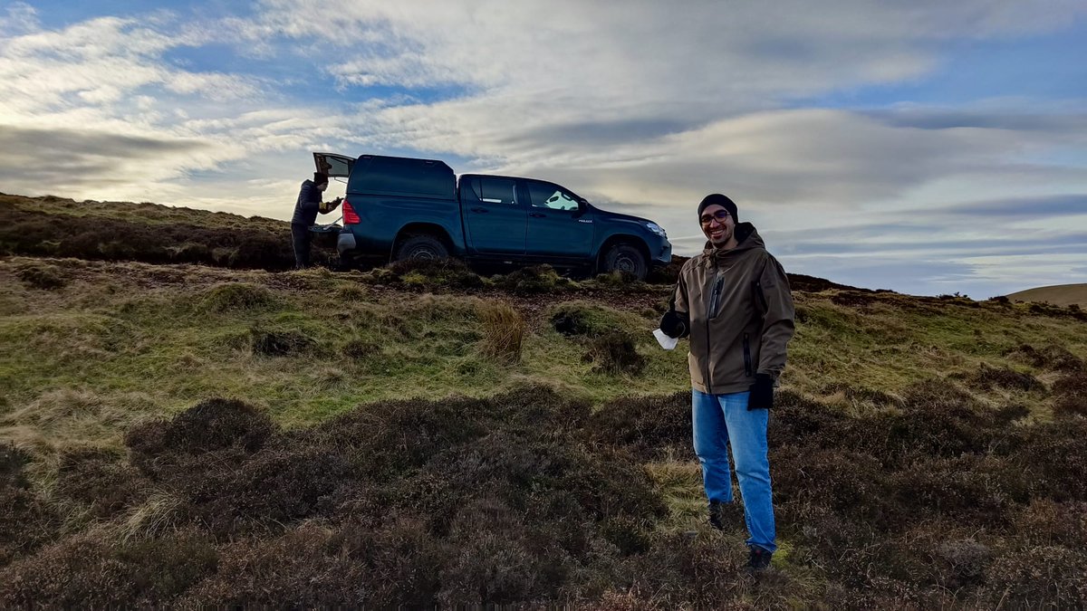 EdinburghFire's tweet photo. Great day to be out collecting samples yesterday for @IntMaFSE thesis projects on wildfire dynamics #engineersinthewild #pentlands https://t.co/SAro1sxyBy