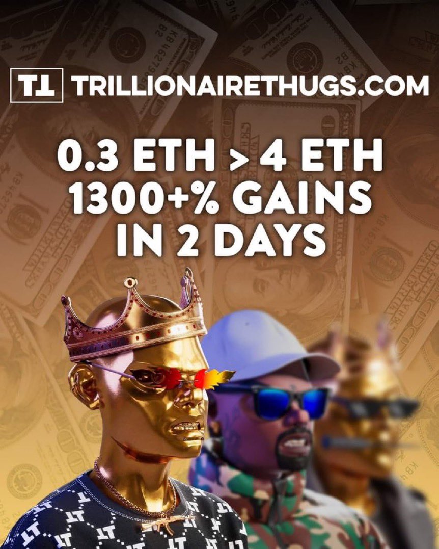 WayneWiid's tweet photo. @torylanez @TThugsNFT  is the Fastest growing community and NFT EVER 🚀🚀🚀
Get onboard my guy https://t.co/7oAqlJF5Ev