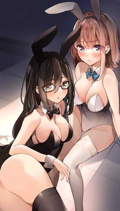 なつめ先輩とアオイちゃん🐰バニー 