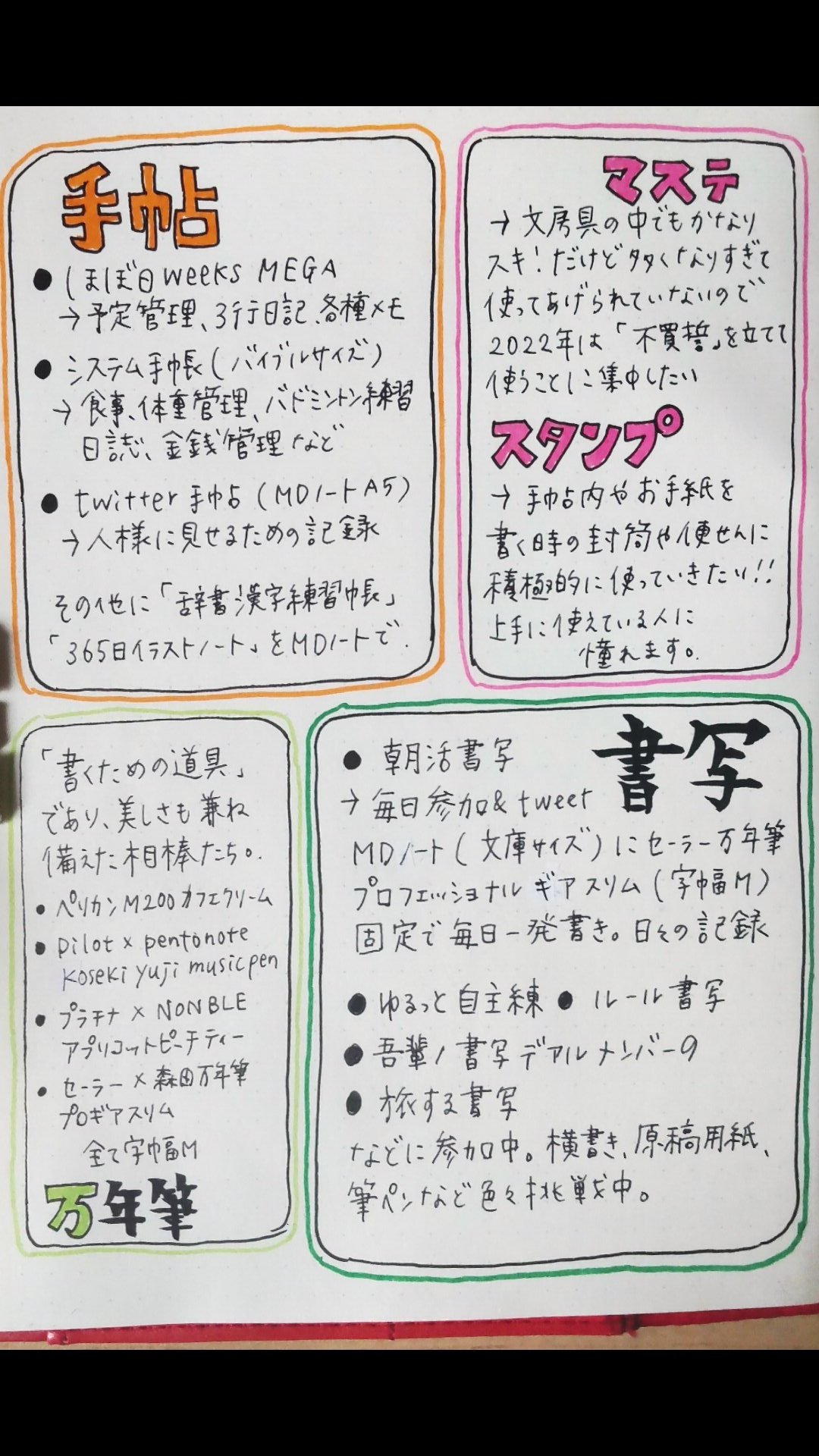 しまにゃん 22年バージョン自己紹介です こちらからフォローは現在 できていませんが いいね フォロー コメントは 大歓迎です よろしくお願いいたします しまにゃん 手帳倶楽部 手帳ゆる友 手帳の中身 手書きツイート しまにゃんエッセイ 朝活書写