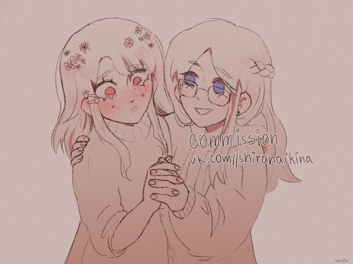 j_rekin's tweet photo. drawing anime lesbians = boost of serotonin https://t.co/aVz6Vx8ZnW