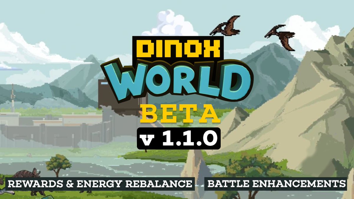 XDinopia's tweet photo. 🦖⬆️DINOX World Beta Update⬆️🦖

🙌Thank You Closed Beta Testers! As mentioned before, rewards were higher in Closed Beta as a little gift for our earliest DinoX Fam🎁

Rewards &amp; Energy have been rebalanced with Open Beta!⚖️

Full update notes on Discord👇
https://t.co/4EfpEZSYdd https://t.co/m6zNKxa1uA