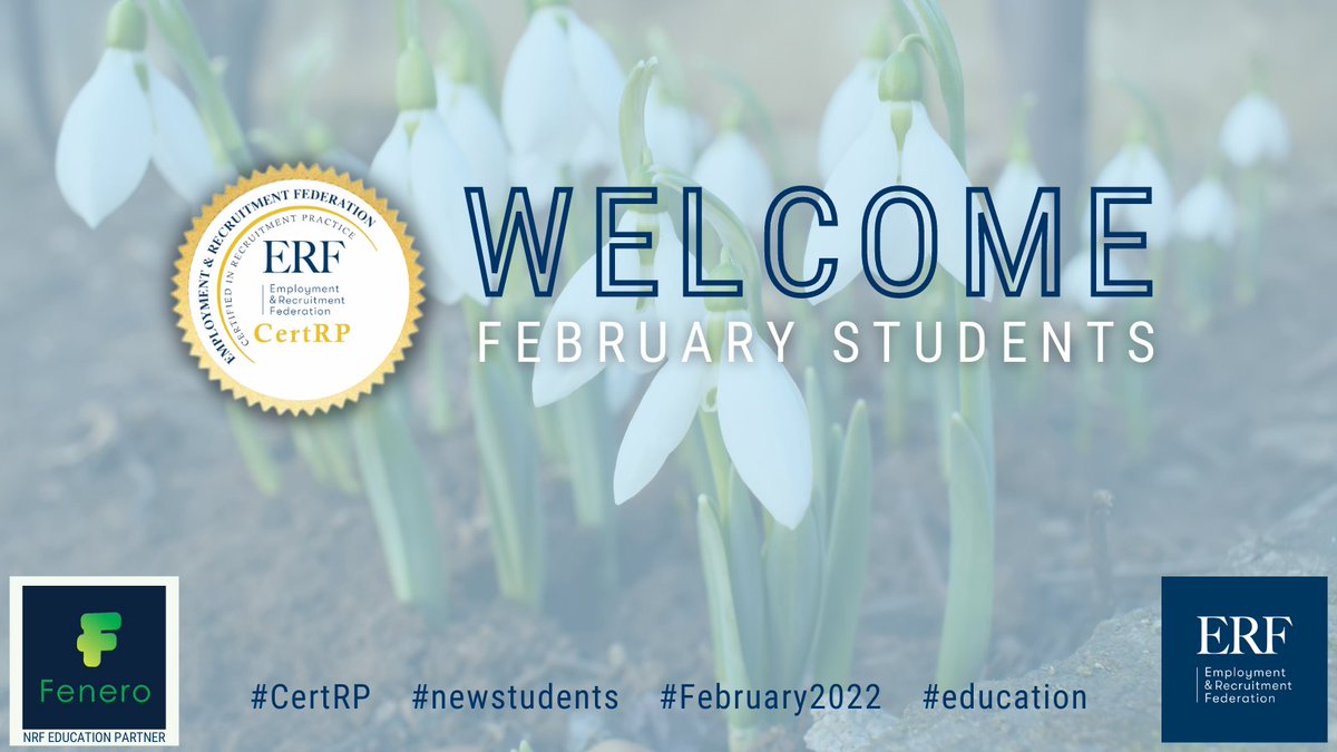 ERFIreland's tweet photo. A very warm welcome to all our #February students joining us today to start the first #CertRP programme of 2022. We know you'll do great! With thanks to our education partner @Fenero
#education #erf2022 #onlineclasses https://t.co/Oe1YiUKHYu